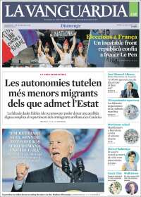 Portada de La Vanguardia (España)