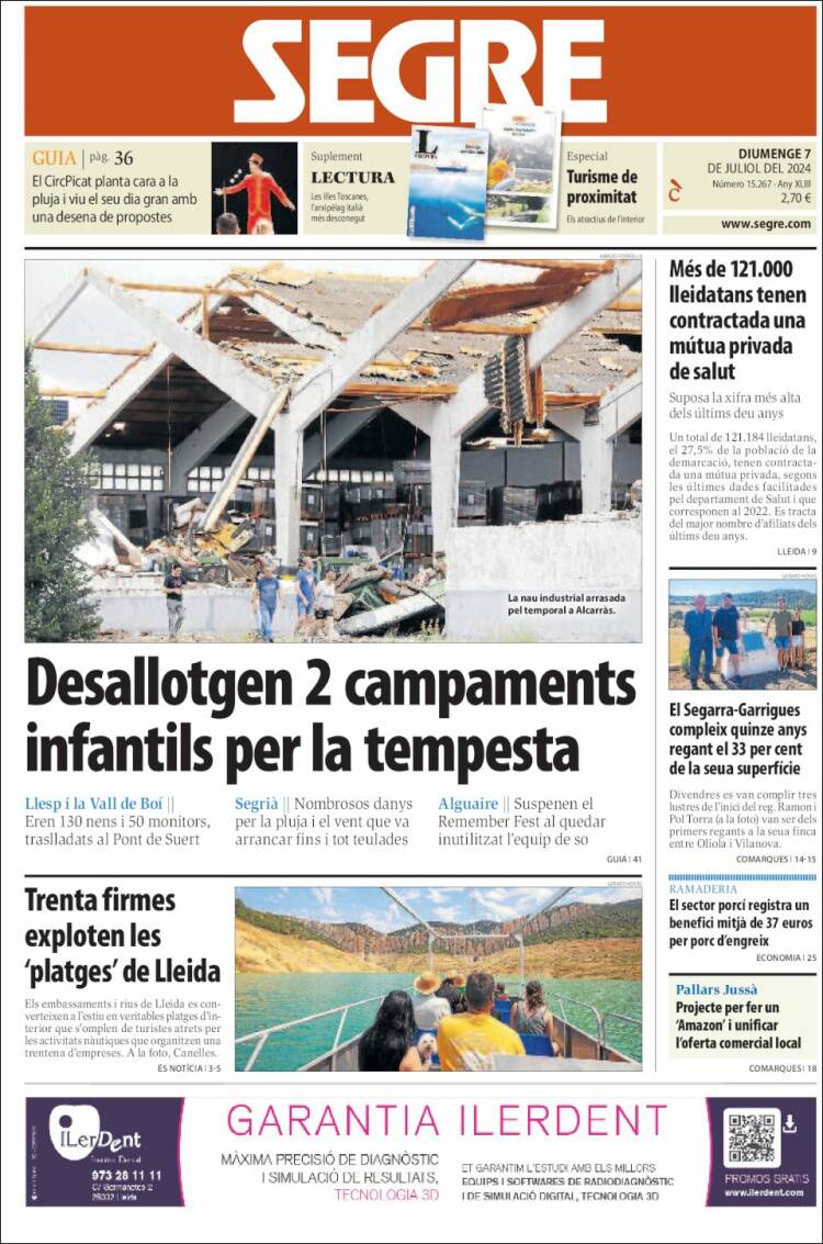 Portada de Segre (España)