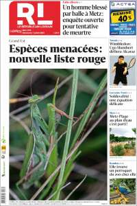 Portada de Le Republicain Lorrain (Francia)