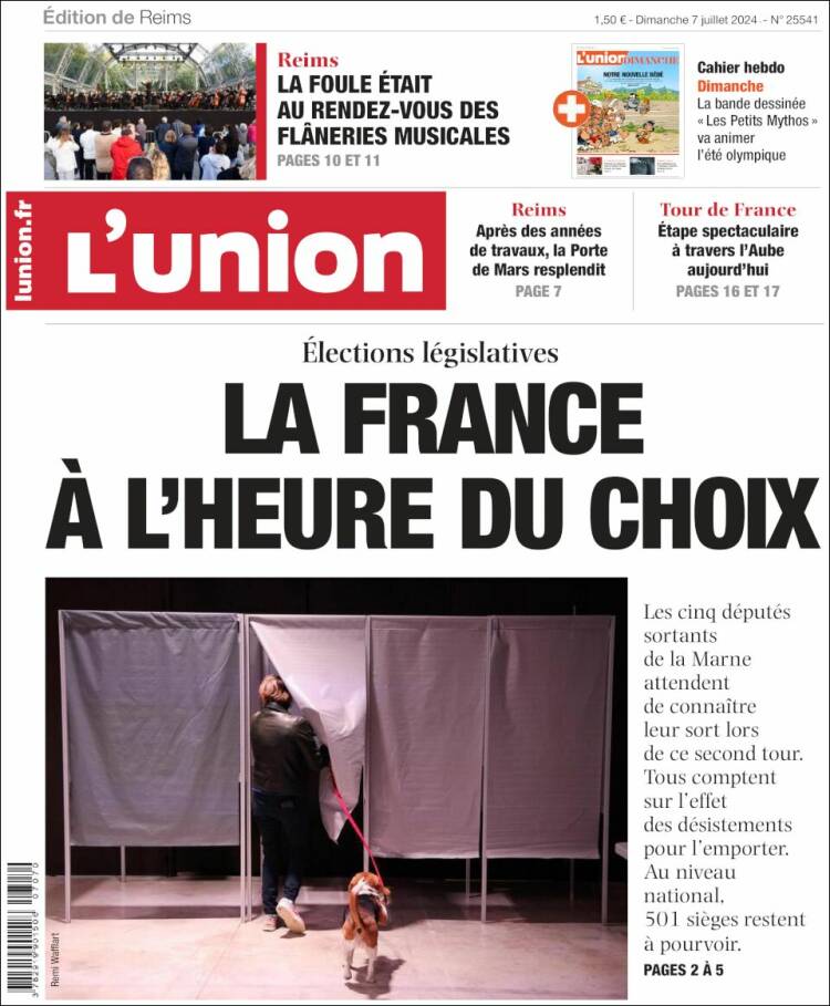 Portada de L'Union (Francia)