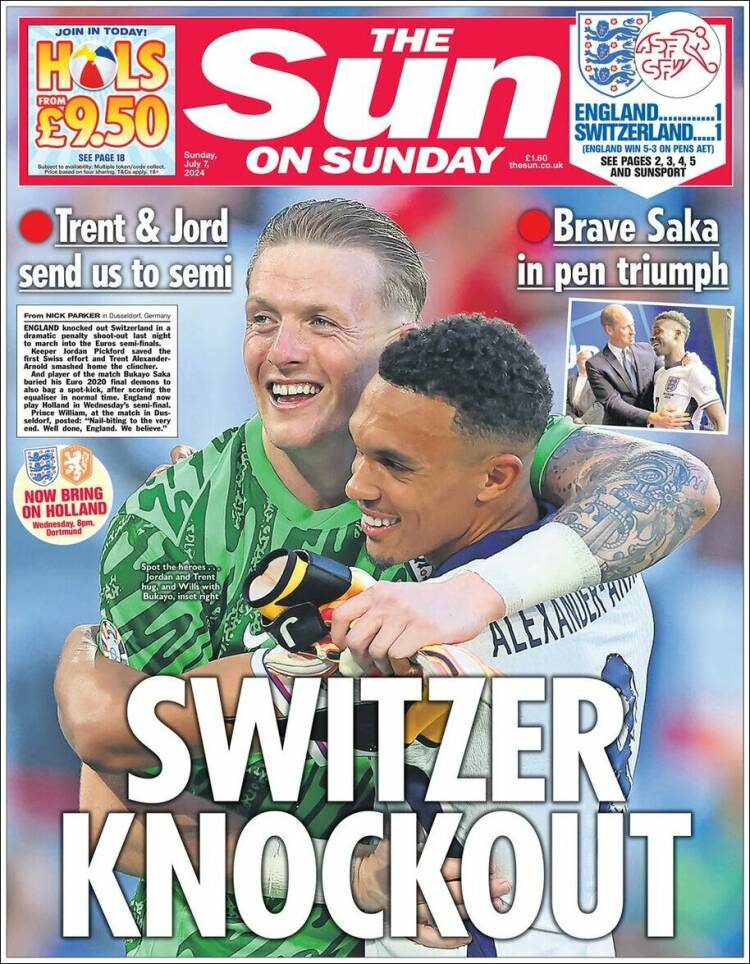 Portada de The Sun (Reino Unido)