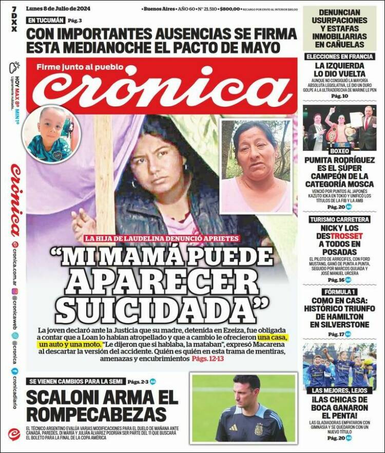 Portada de La Voz del Chaco (Argentina)