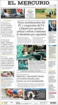 Portada de El Mercurio (Chile)