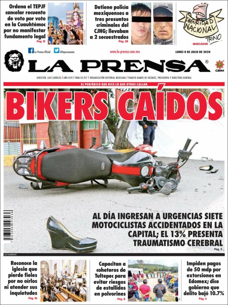 Portada de La Prensa (México)