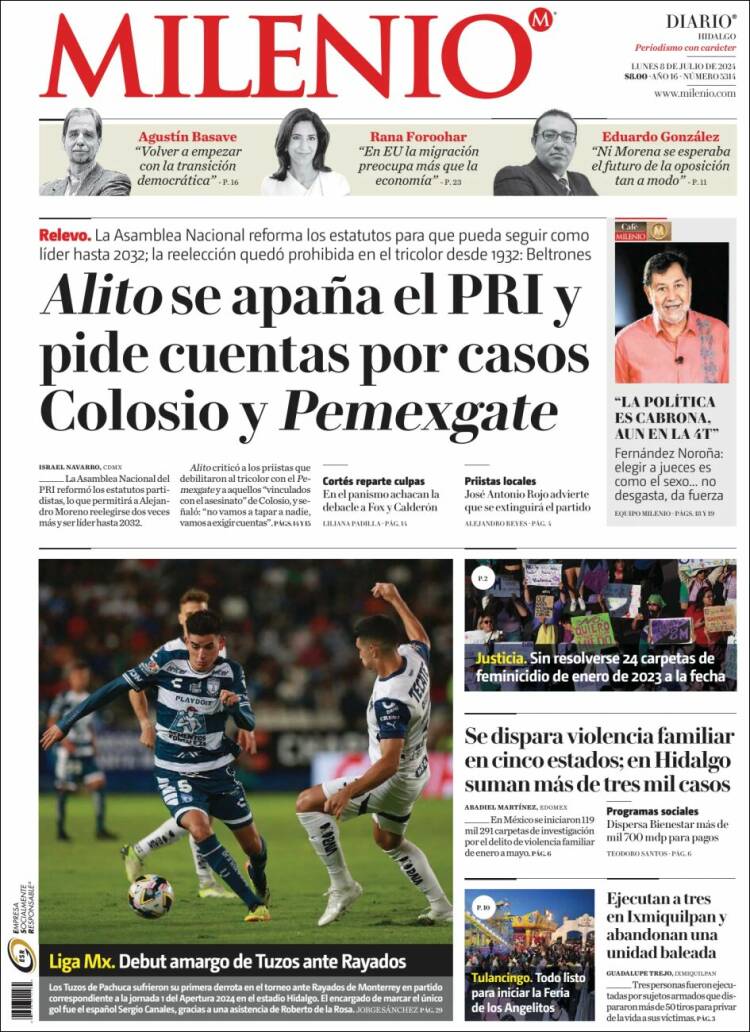 Portada de Milenio de Hidalgo (México)