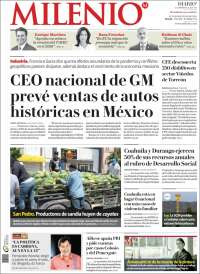 Portada de Milenio - Laguna (México)