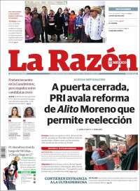 Portada de La Razón (México)