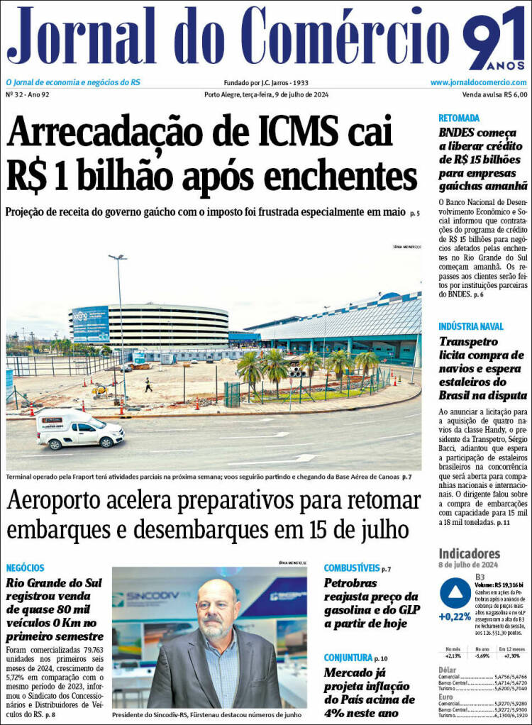 Portada de Jornal do Comércio (Brasil)