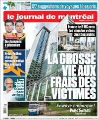 Portada de Le Journal de Montréal (Canadá)