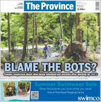 Portada de The Province (Canadá)