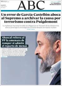 Portada de ABC (España)