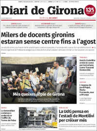 Portada de Diari de Girona (España)