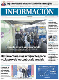 Portada de Diario Información (España)