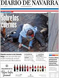 Portada de Diario de Navarra (España)