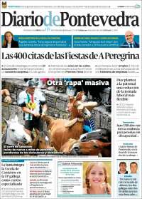 Portada de Diario de Pontevedra (España)