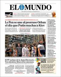 Portada de El Mundo (España)