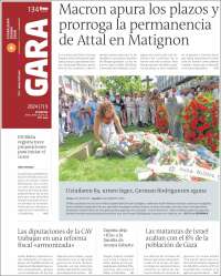 Portada de Gara (España)