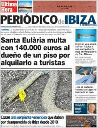 Portada de Periódico de Ibiza (España)