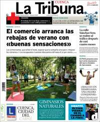 Portada de La Tribuna de Cuenca (España)