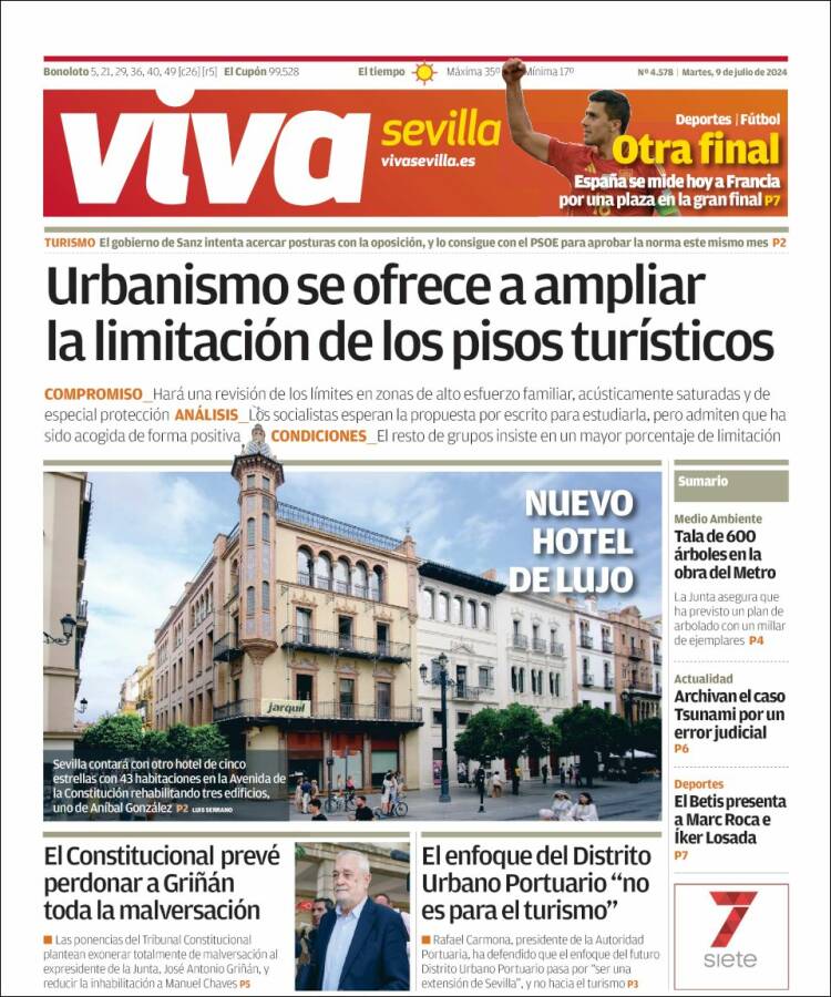 Portada de Viva Sevilla (España)