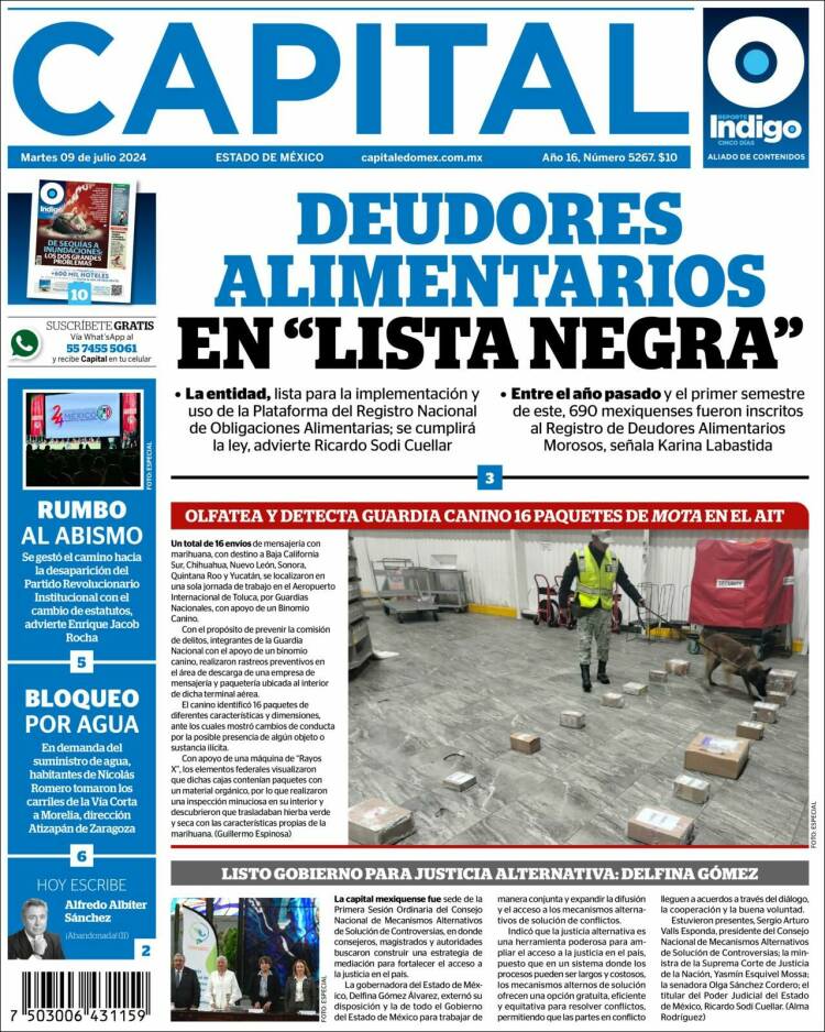 Portada de Capital México (M&eacute;xico)