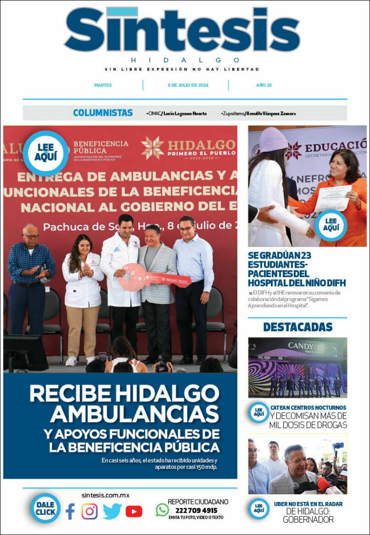 Portada de Sistesis - Hidalgo (M&eacute;xico)