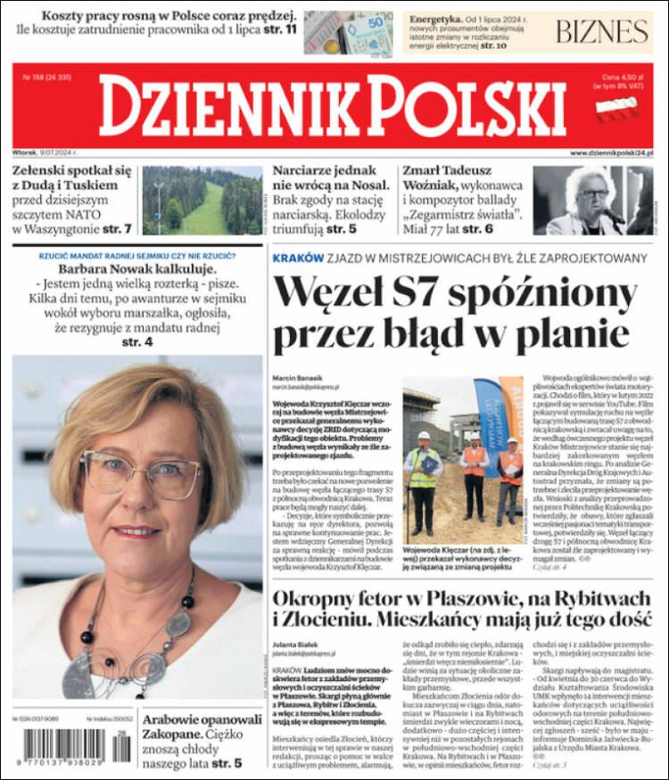 Portada de Dziennik (Polonia)