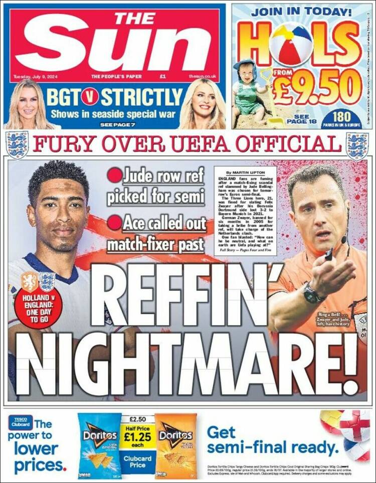 Portada de The Sun (Reino Unido)