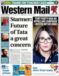 Portada de Western Mail (United Kingdom)