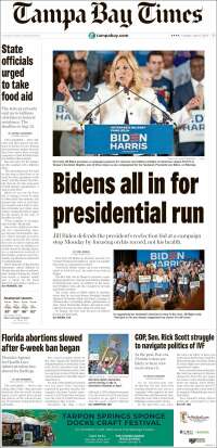 Portada de Tampa Bay Times (USA)