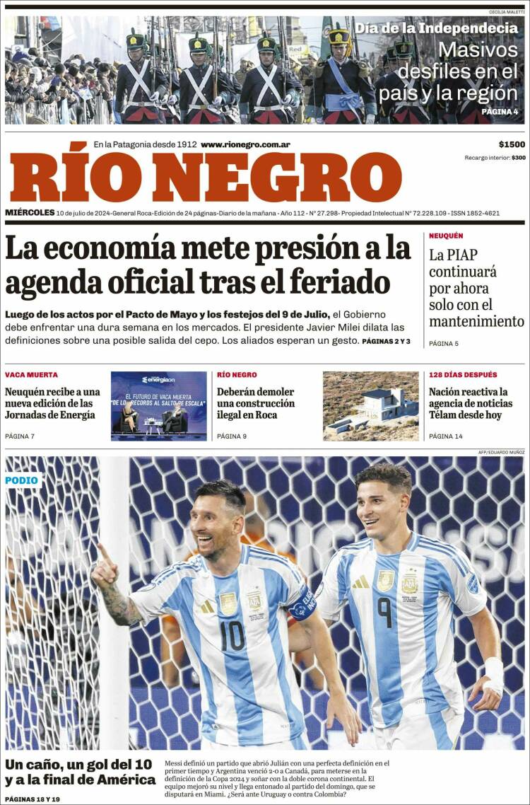 Portada de Rio Negro (Argentina)