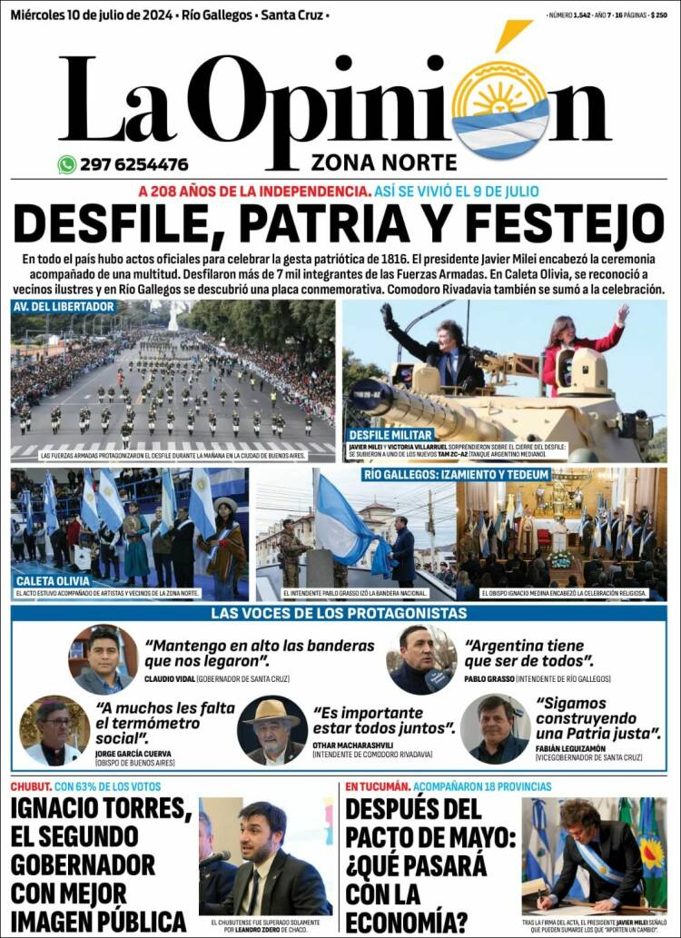 Portada de La Opinión Zona Norte (Argentina)