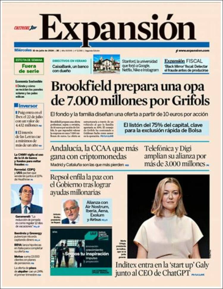 Portada de Expansión (Espa&ntilde;a)