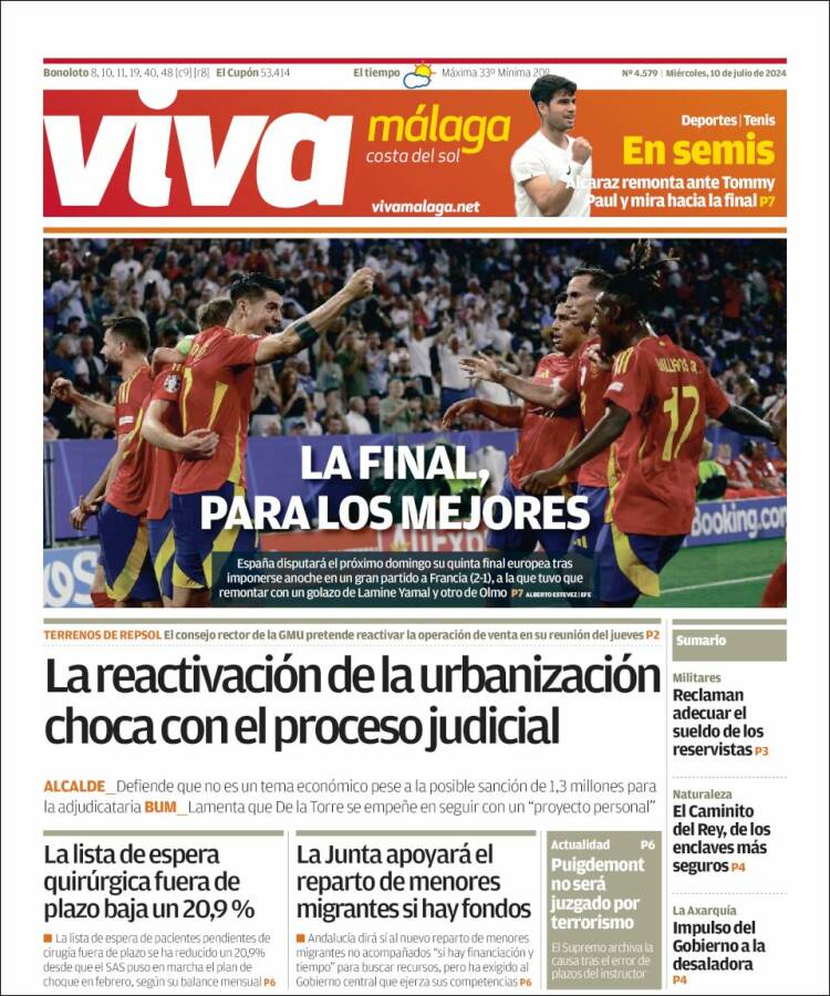 Portada de Viva Málaga (España)