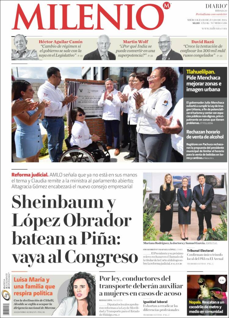 Portada de Milenio de Hidalgo (México)