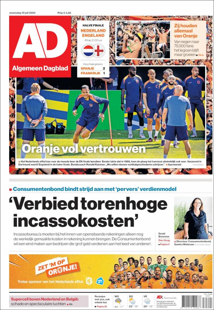 Portada de AD (Pa&iacute;ses Bajos)