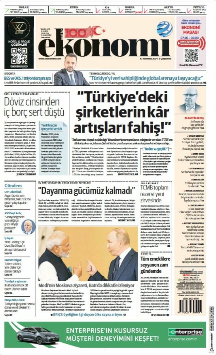 Portada de Dünya (Turqu&iacute;a)