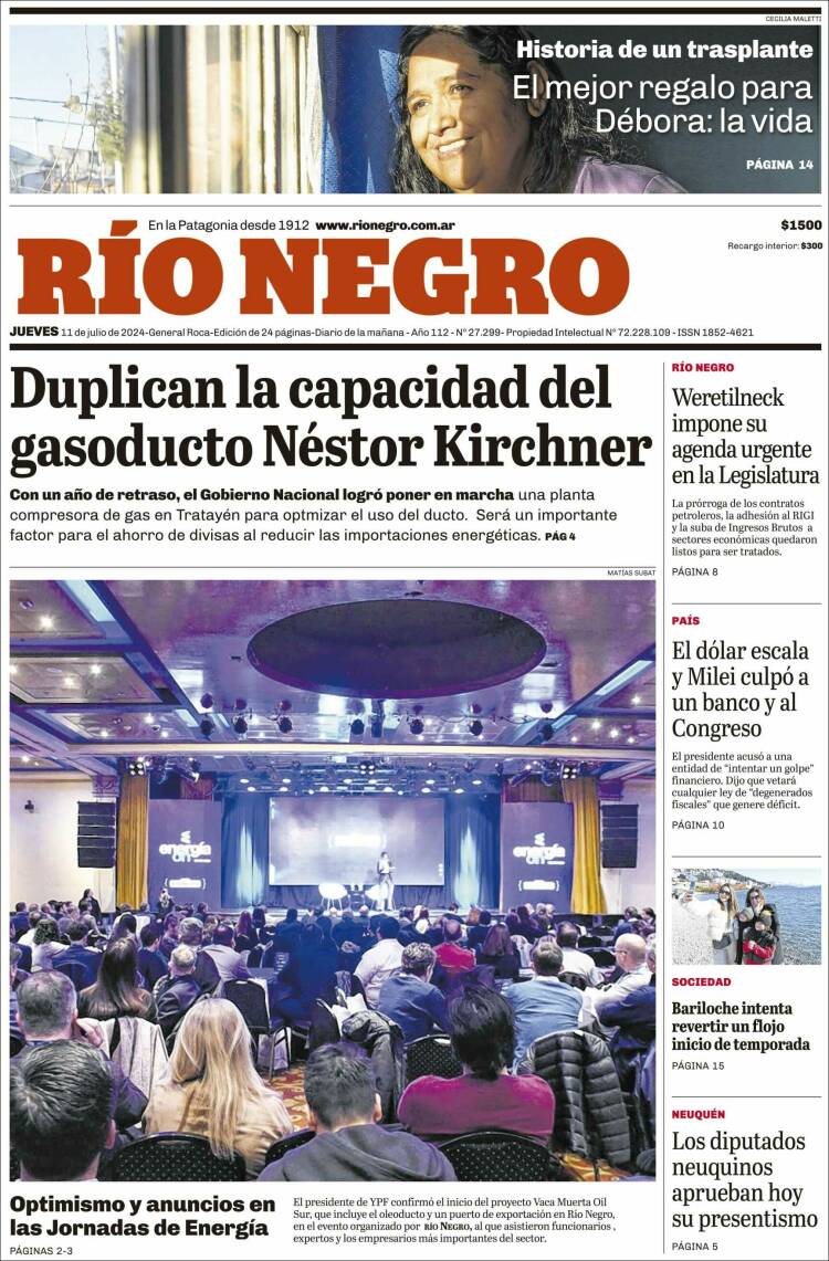 Portada de Rio Negro (Argentina)