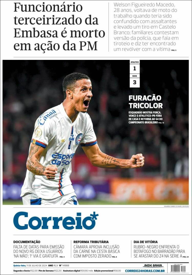 Portada de Correio* (Brasil)