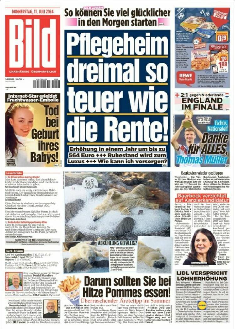 Portada de Bild (Alemania)
