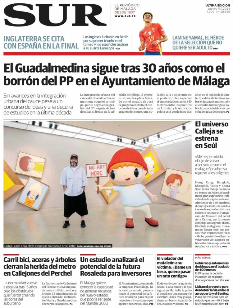 Portada de Diario el Sur (España)
