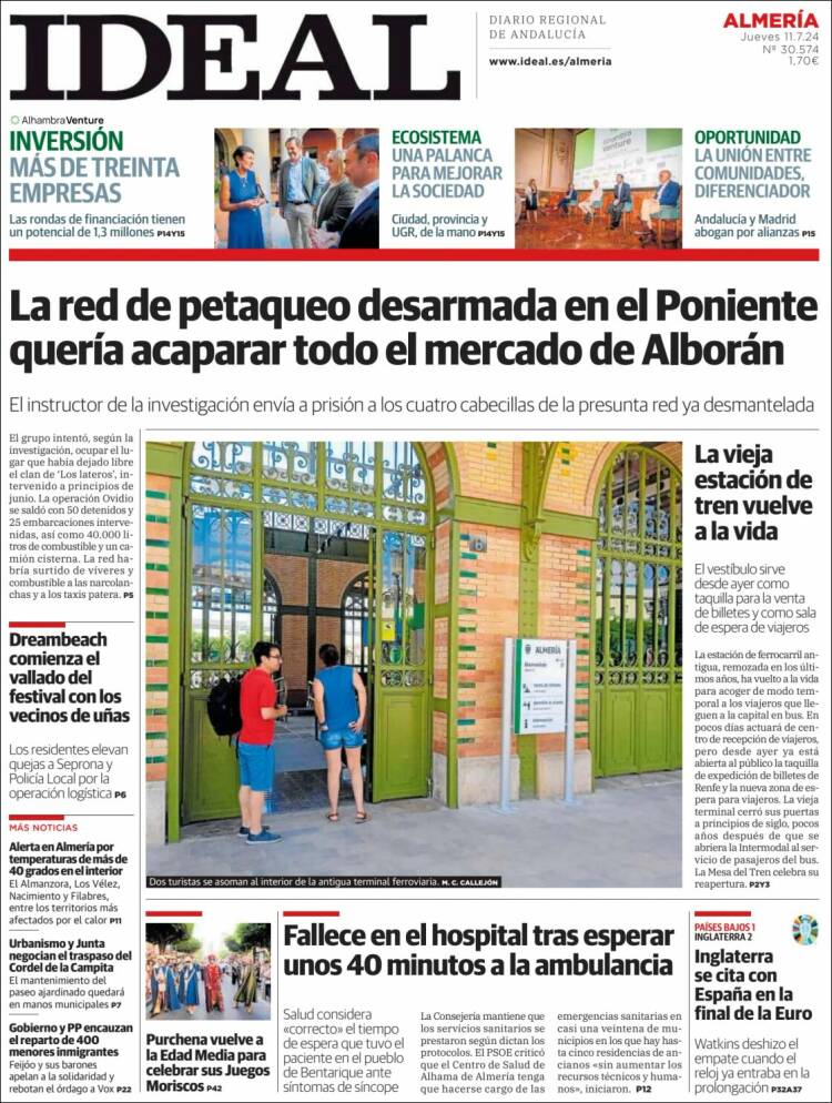 Portada de Ideal Almeria (España)