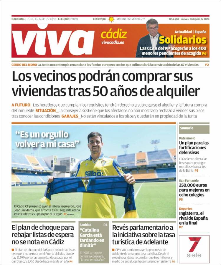 Portada de Información - Cadiz (España)