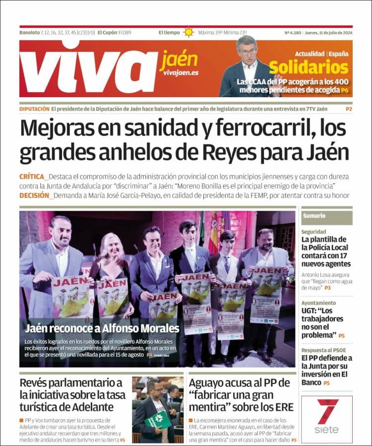 Portada de Viva Jaén (España)