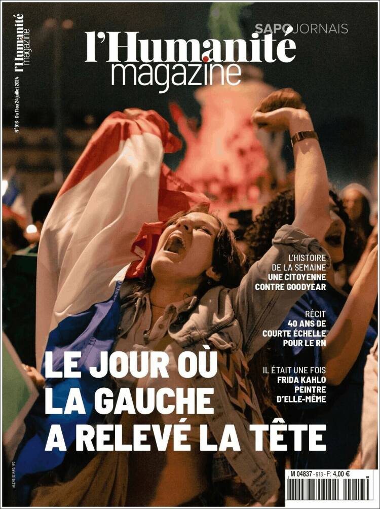 Portada de l'Humanite (Francia)