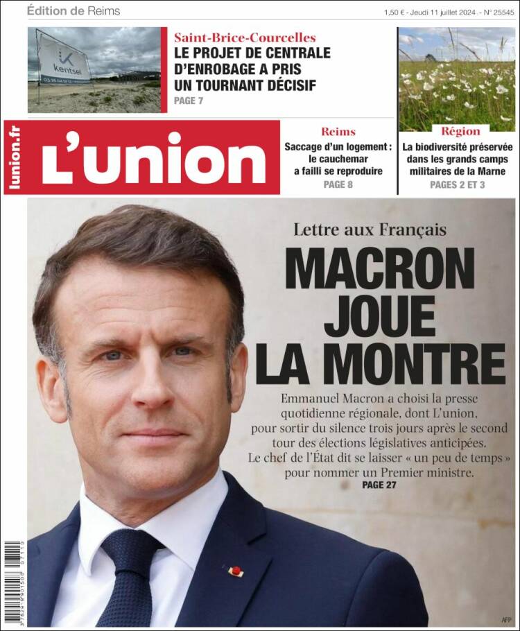 Portada de L'Union (Francia)
