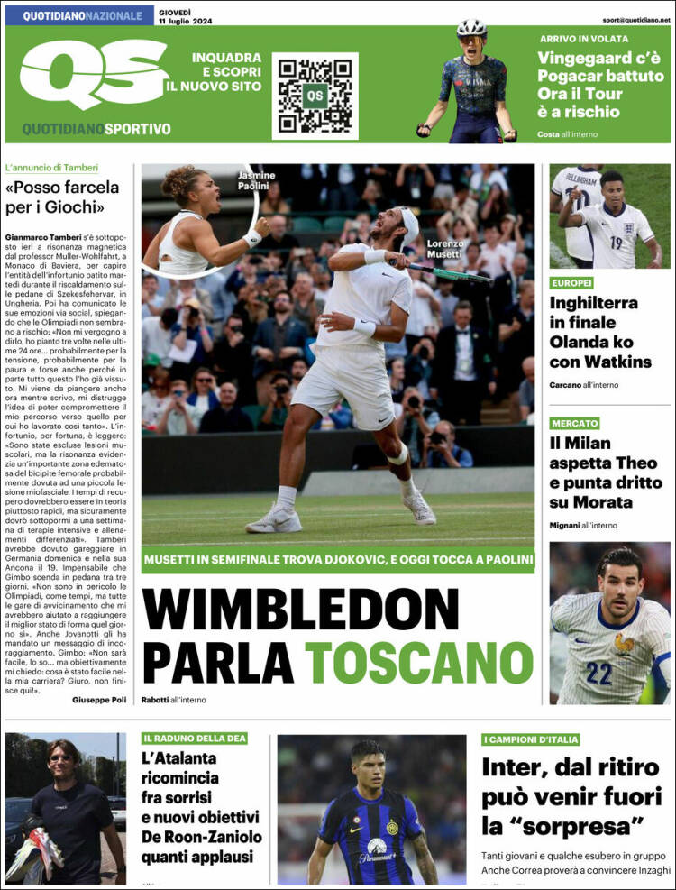 Portada de Quotidiano Sportivo (Italia)