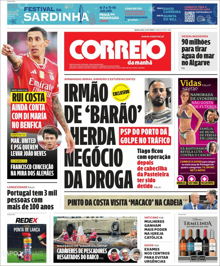 Portada de Correio da Manhã (Portugal)