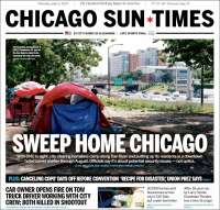 Portada de Chicago Sun-Times (USA)