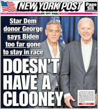 Portada de New York Post (USA)